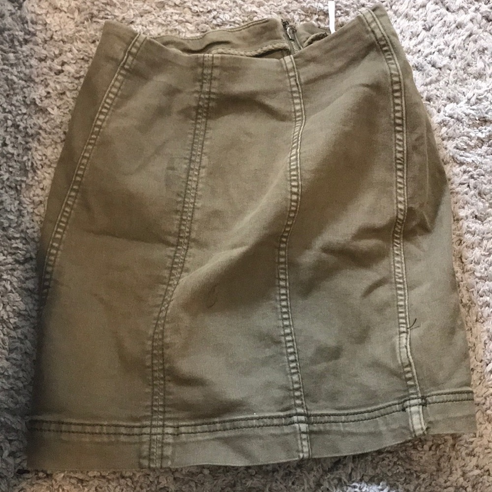 Free people olive skirt